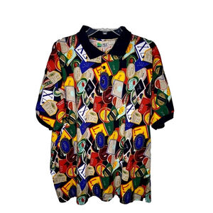 Vtg. Great Lakes Country Men's Shirt Size 3X 100% Cotton Beer Label Design